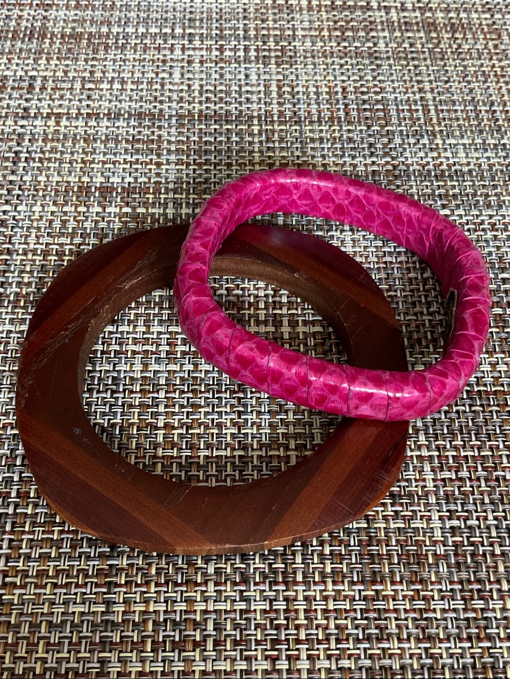 Snake skin bracelet set